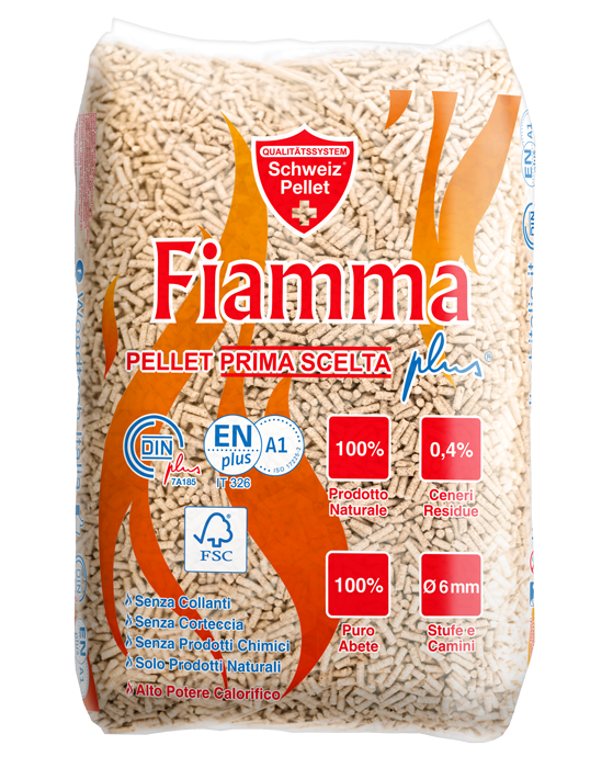 Fiamma Pellet-Pellets für Öfen und Kessel, 72 Säcke