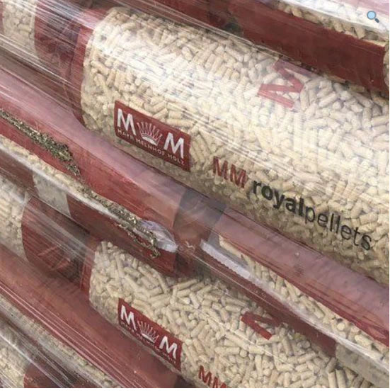 MM ROYAL Pellet-Palette – 78 Kunststoffsäcke