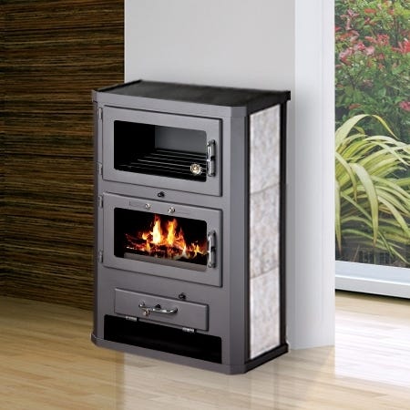 Holzherd mit Backofen – BELLEZA GRANDE F – 12kW