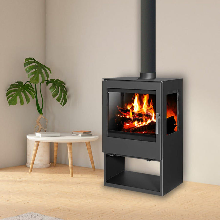 Holzherd – BELLEZA MODENA VISION Dreifachverglasung – 10 kW